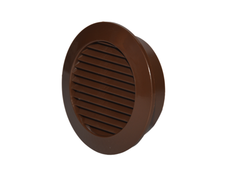 Вентиляционная решетка коричневая дверная D=58 мм (комплект 2шт.)