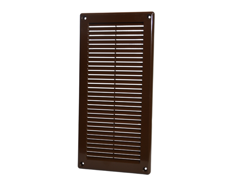 Вентиляционная решетка коричневая 150x310 мм