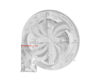 Вентиляционная решетка Ø180 мм с регулируемым фланцем Ø100/150 мм